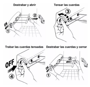 TENDEDERO RETRACTIL DE 4 CUERDAS